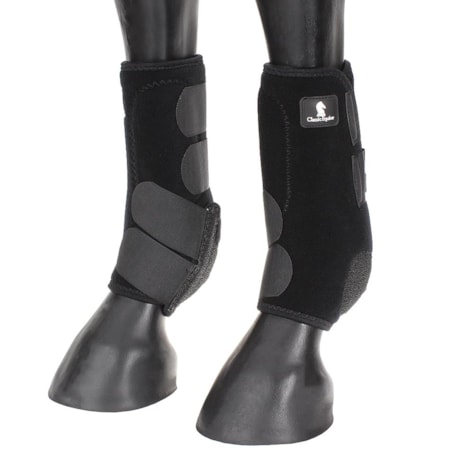 classic equine leather splint boots