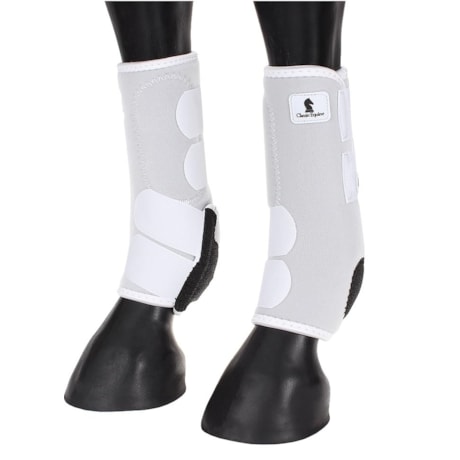 classic equine leather splint boots