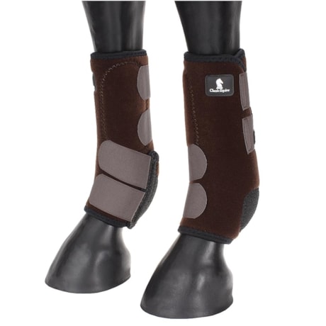 classic equine leather splint boots