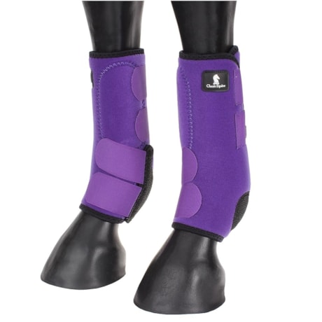 classic equine leather splint boots