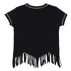 T-Shirt Feminina Infantil Preta Tassa 31177
