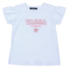 T-Shirt Infantil Feminina Branca Tassa 31927